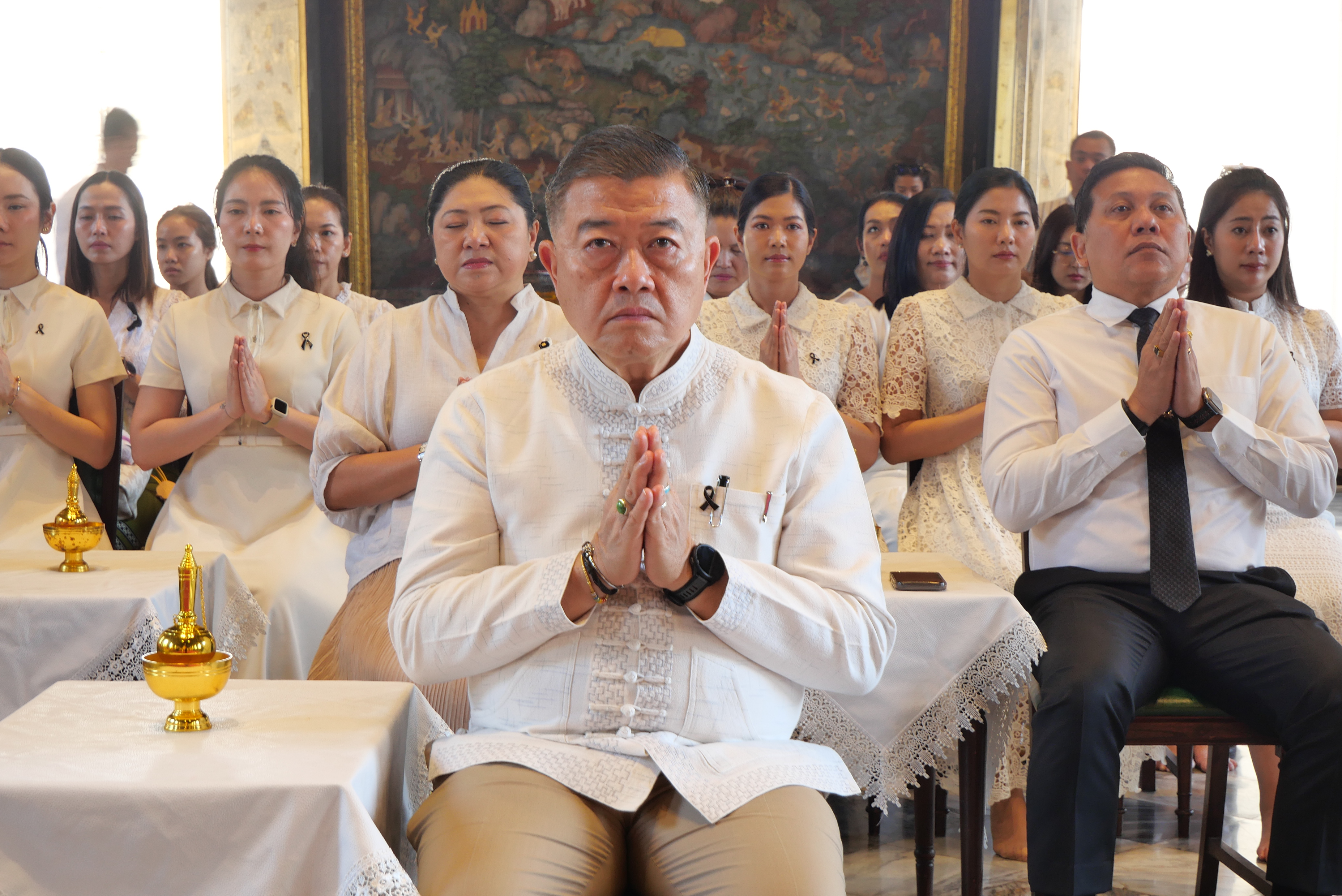 title - ปลัดกระทรวงเกษตรและสหกรณ์ พร้อมด้วยคณะผู้จัดเตรียมงานพระราชพิธีพืชมงคลจรดพระนังคัลแรกนาขวัญ ประจำปี ๒๕๖๙ ทำบุญถวายผ้าไตรและเครื่องไทยธรรม